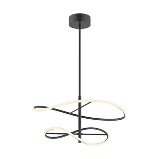 Buy black-with-white-silicone-diffuser-glass-and-white-shade Collide Pendant by Kuzco Lighting