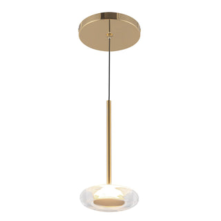 Buy metallic-brass-clear-glass Stephord Pendant by Kuzco Lighting