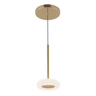 Buy metallic-brass-frosted-glass Stephord Pendant by Kuzco Lighting