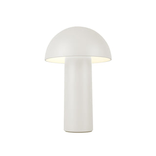 Buy cream-with-frosted-acrylic-lens-glass-and-natural-cream-shade Setas Table Lamp by Kuzco Lighting