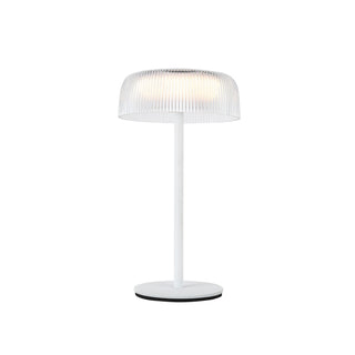 Buy white-with-ribbed-polymeric-diffuser-glass-and-clear-textured-shade Brilla Lamp by Kuzco Lighting