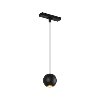 Buy black-with-clear-acrylic-lens-glass-and-clear-shade Faria Pendant by Kuzco Lighting