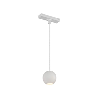Buy white-with-clear-acrylic-lens-glass-and-clear-shade Faria Pendant by Kuzco Lighting
