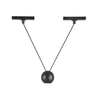 Buy black-with-clear-acrylic-lens-glass-and-clear-shade Faria Double Pendant by Kuzco Lighting