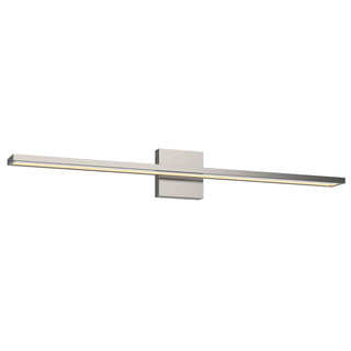 Buy brushed-nickel-with-acrylic-light-guide-glass-and-white-shade Brio Vanity by Kuzco Lighting