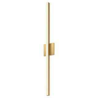Buy brushed-gold-with-white-acrylic-diffuser-glass-and-white-shade Vega Sconce by Kuzco Lighting