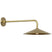 Hand-Rubbed Antique Brass with Hand-Rubbed Antique Brass Glass and Brass/Gold Shade
