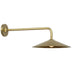 Hand-Rubbed Antique Brass with Hand-Rubbed Antique Brass Glass and Brass/Gold Shade