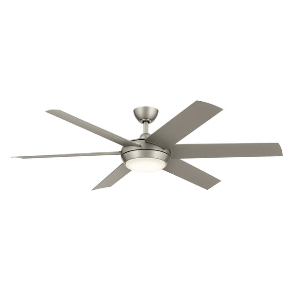 Mint Outdoor (Damp) Ceiling Fan with Light by Kichler