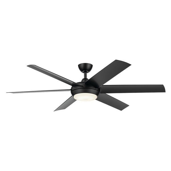 Mint Outdoor (Damp) Ceiling Fan with Light by Kichler
