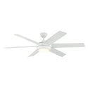Mint Outdoor (Damp) Ceiling Fan with Light by Kichler