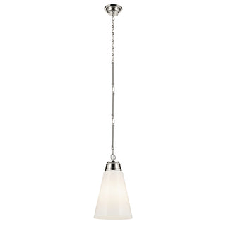 Buy polished-nickel-with-cased-opal-glass-and-white-shade Marsailli Pendant by Kichler