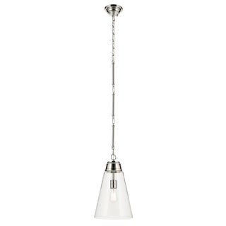 Buy polished-nickel-with-clear-glass-and-clear-shade Marsailli Pendant by Kichler