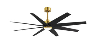 Buy brushed-brass-finish-with-matte-black-blades Ariella-LK Ceiling Fan by Matthews Fan Company