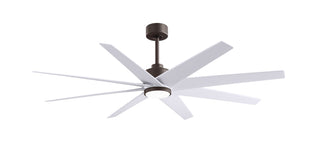 Buy textured-bronze-finish-with-matte-white-blades 8-Blades Ariella-LK Matthews Fan Company by Matthews Fan Company