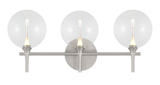 Buy nickel-with-clear-glass-glass-and-clear-shade Vanity by Eurofase