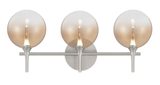 Buy nickel-with-amber-glass-glass-and-amber-brown-shade Iissa Vanity by Eurofase