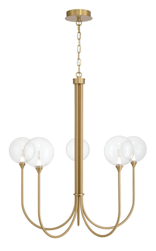Buy gold-with-clear-glass-glass-and-clear-shade Chandelier by Eurofase