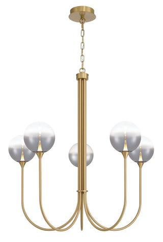 Buy gold-with-smoked-glass-glass-and-smoke-shade Chandelier by Eurofase