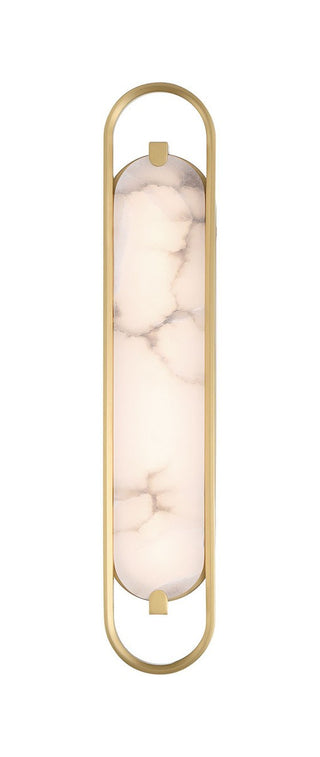 Buy gold-with-alabaster-glass-and-woven-natural-shade Vanity by Eurofase