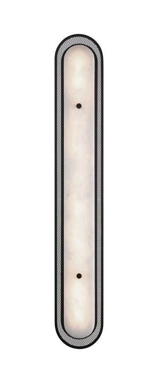 Buy black-with-alabaster-glass-and-white-shade Tramore Outdoor (Damp) Sconce by Eurofase