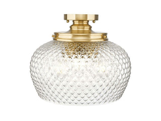 Buy modern-brushed-gold Adeline Semi Flush Mount Light by Golden