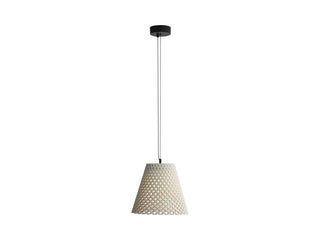 Buy matte-black-with-gray-cement-glass-and-white-shade Clarus Pendant by Golden