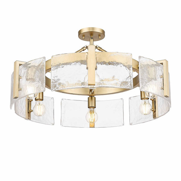 Aenon Semi-Flush Mount Ceiling Light by Golden