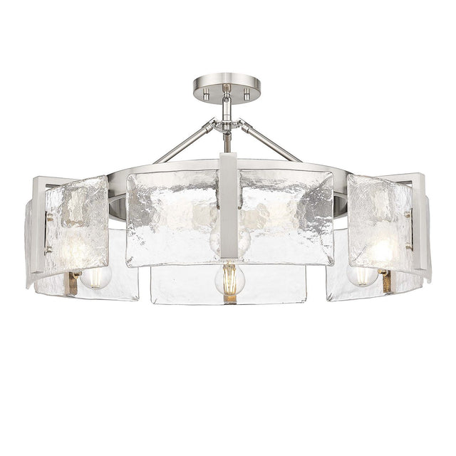 Aenon Semi-Flush Mount Ceiling Light by Golden