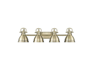 Buy aged-brass-with-aged-brass-glass-and-brass-gold-shade Duncan Vanity by Golden