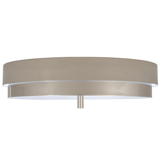 Buy polished-nickel-with-polished-nickel-exterior-painted-white-interior-glass-and-white-shade Elliott Flush Mount Light by Robert Abbey