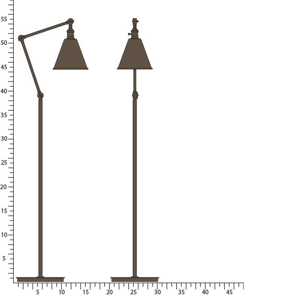 Alloy Floor Lamp by Robert Abbey