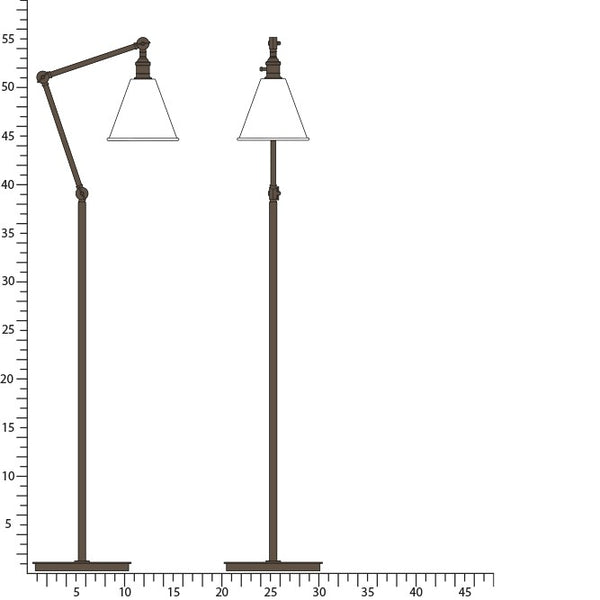 Alloy Floor Lamp by Robert Abbey