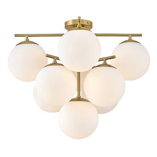 Buy lacquered-brass Julep Outdoor (Damp) Flush Mount Ceiling Light by Lark