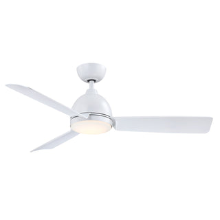 Buy matte-white-finish-with-matte-white-blades Starboard L Outdoor (Wet) Ceiling Fan with Light by Fanimation