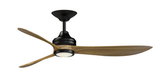 Buy black-finish-with-koa-blades Aviara Outdoor (Damp) Ceiling Fan with Light by Fanimation