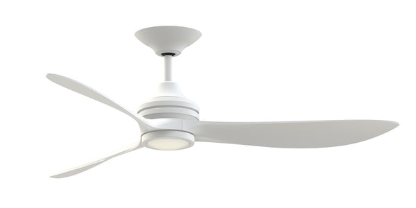 3-Blades Aviara Outdoor (Damp) Ceiling Fan with Light by Fanimation