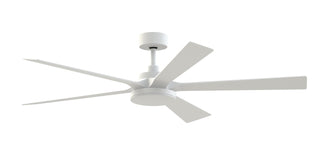 Buy matte-white-finish-with-matte-white-blades TorchAire Outdoor (Damp) Ceiling Fan with Light by Fanimation