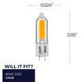 Bi-Pin GY6.35 T5 12.00V Light Bulb by Bulbrite