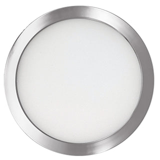 Buy nickel-and-white-shade Flush Mount Light by Bulbrite