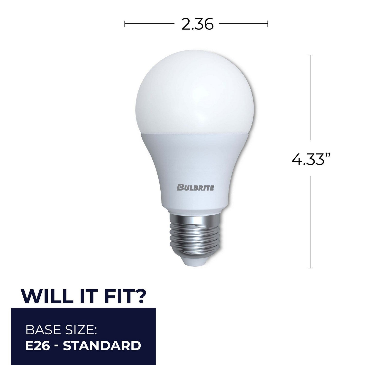 Bulbrite - 774070 - Light Bulb - A-Type - Frost from Lighting & Bulbs Unlimited.