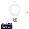 Globe 7 Watt E26 G25 120.00V 4000k Light Bulb by Bulbrite