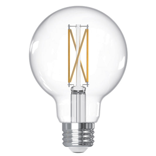 Globe 7.6 Watt (75 Watt Equivalent) E26 Medium G25 120V LED 3000k Light Bulb by Bulbrite