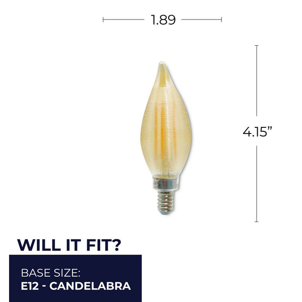 Bulbrite - 776591 - Light Bulb - Filaments: - Amber from Lighting & Bulbs Unlimited.