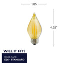 Bulbrite - 776593 - Light Bulb - Filaments: - Amber from Lighting & Bulbs Unlimited.