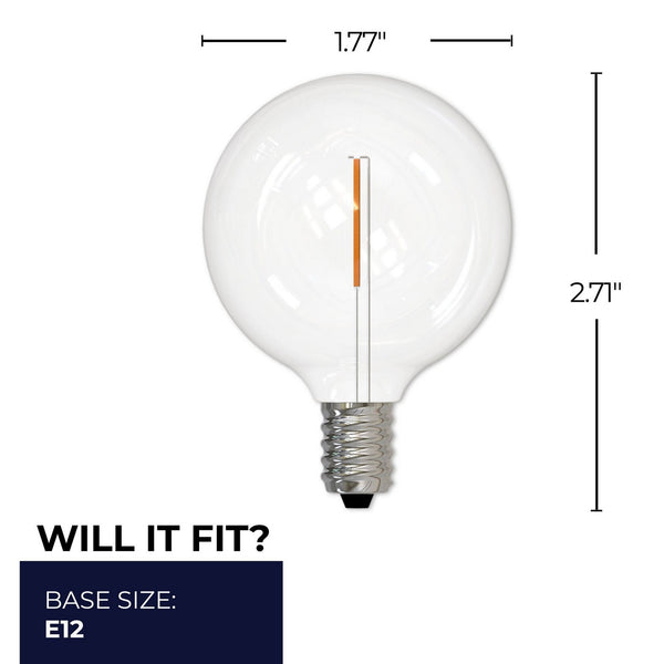 Globe E12 G16 120.00V Light Bulb by Bulbrite