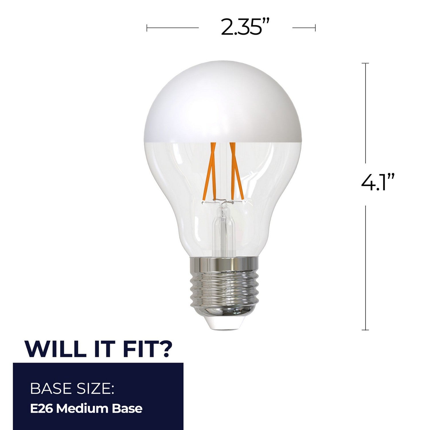 Bulbrite - 776837 - Light Bulb - Half White from Lighting & Bulbs Unlimited in Charlotte, NC
