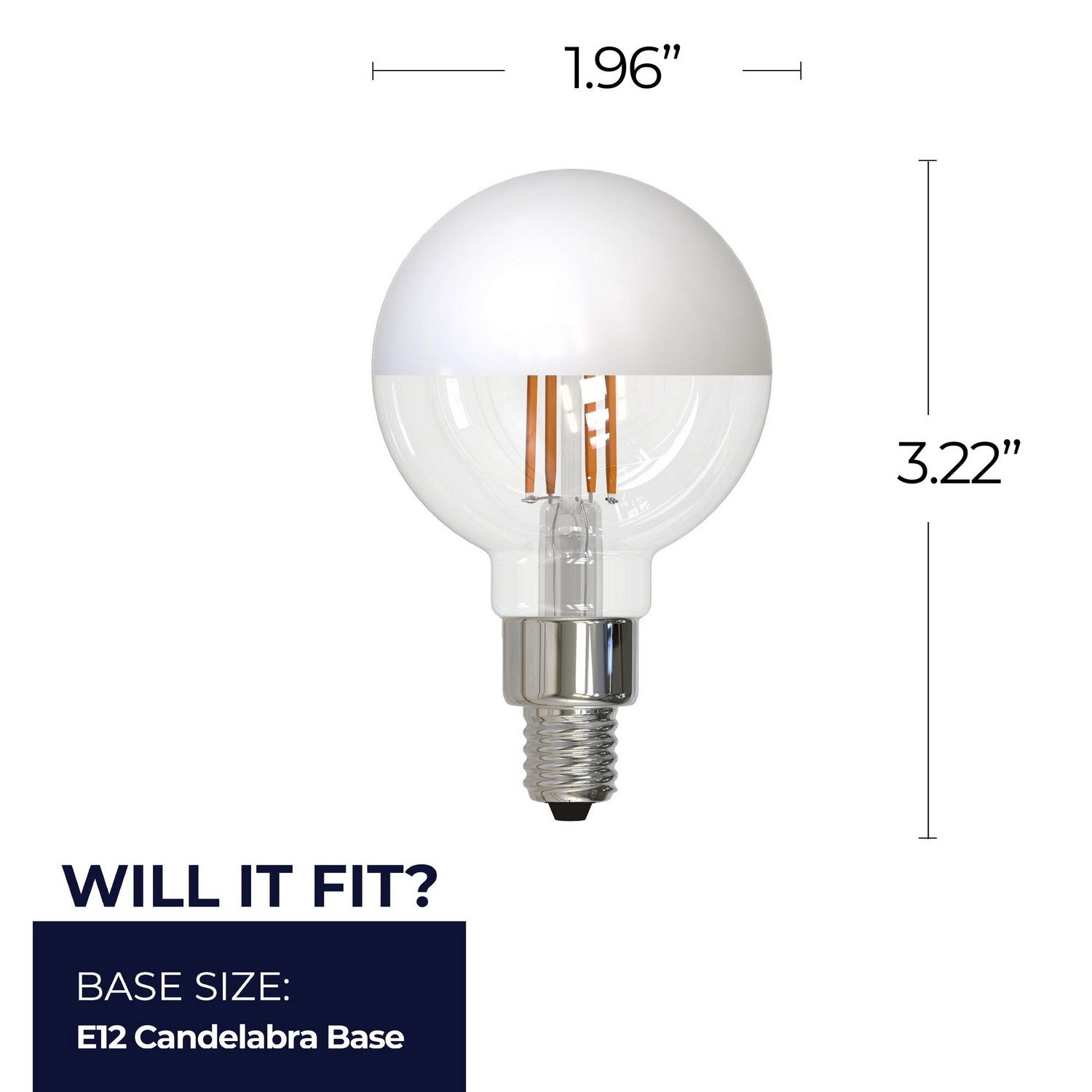 Bulbrite - 776838 - Light Bulb - Half White from Lighting & Bulbs Unlimited in Charlotte, NC