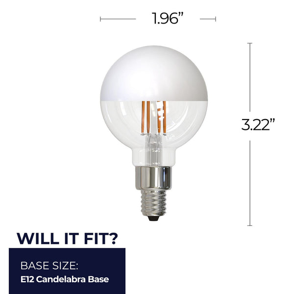 Globe 2 Watt E12 G16 120V 2700k Light Bulb by Bulbrite