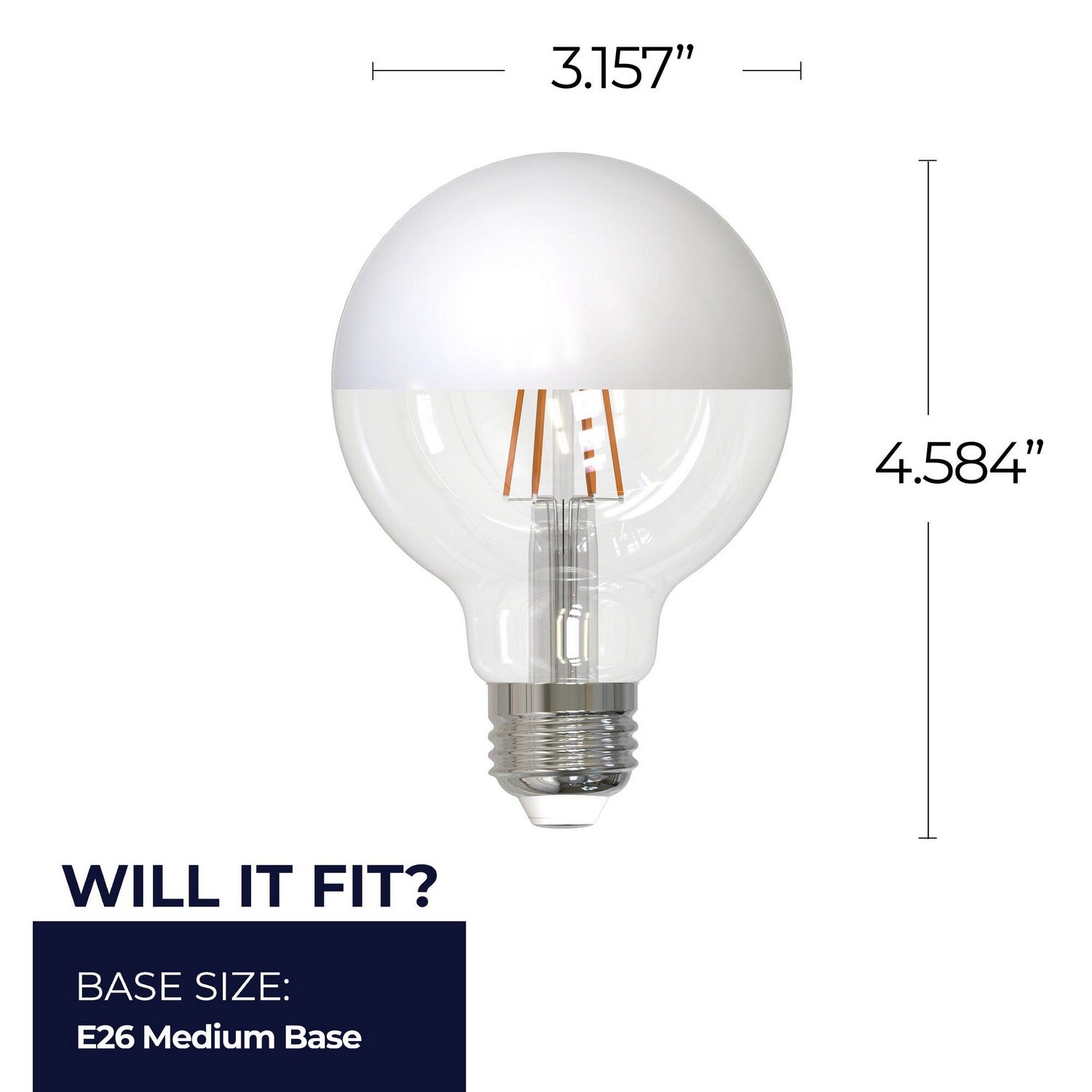 Bulbrite - 776839 - Light Bulb - Half White from Lighting & Bulbs Unlimited in Charlotte, NC